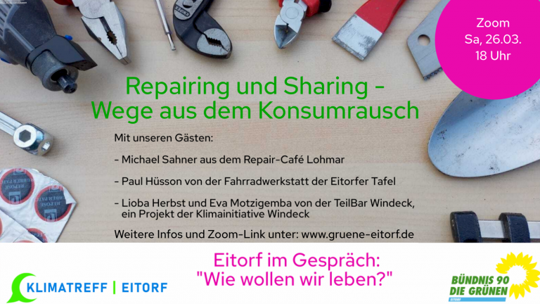Repairing und Sharing – Wege aus dem Konsumrausch