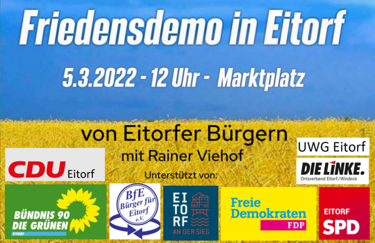 Solidarität mit der Ukraine auch in Eitorf groß