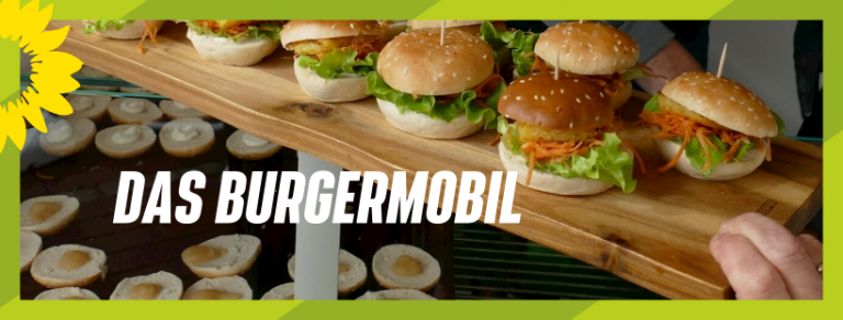 Das Burgermobil kam sehr gut an.